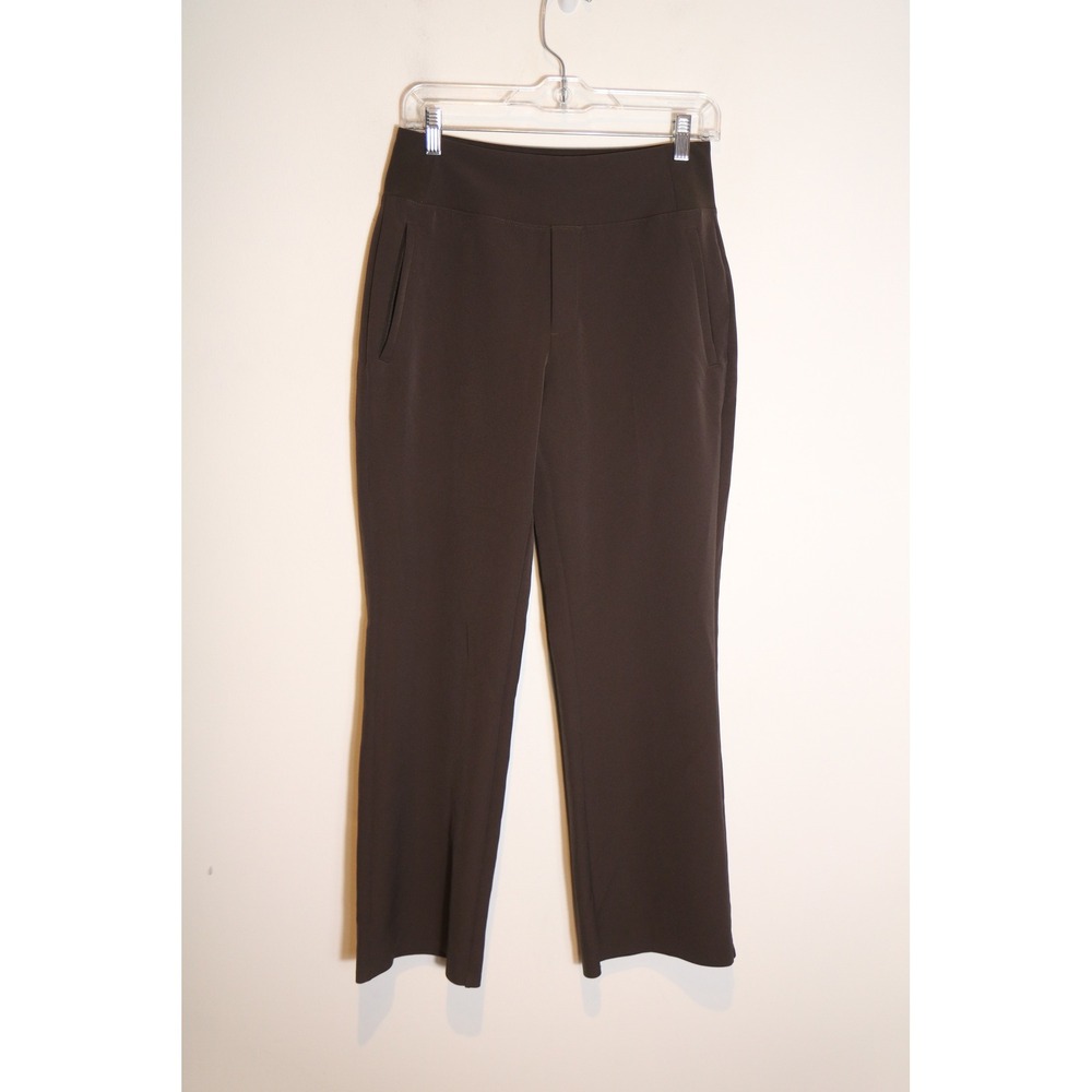 Athleta Endless High Rise Flare Pant Womens 4P Petite Truffle Brown Mid Rise